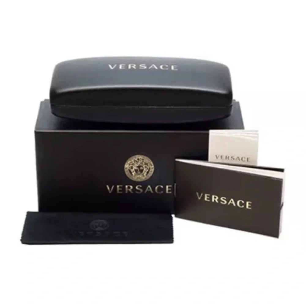 Versace Medusa RUNWAY Women's Black Cat-Eye Sunglasses New